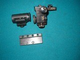 MINT MODEL 70 REDFIELD PALMA REAR AND FRONT SIGHTS,
W/ BASE AND SCREWS - 3 of 7