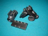 MINT MODEL 70 REDFIELD PALMA REAR AND FRONT SIGHTS,
W/ BASE AND SCREWS - 5 of 7