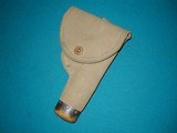 MILLS .45 CANVAS HOLSTER , IDENTIFIED TO 