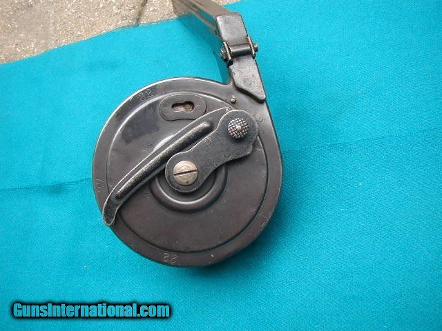 LUGER.... SNAIL DRUM MAG.... WITH COVER EXCELLENT ORIGINAL SHAPE.