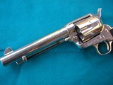 OUTSTANDING 1ST GEN., 1929 NICKEL .45 COLT SAA - 8 of 15