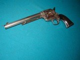 NICE COLT FACTORY NICKEL SAA, .45 CAL, 7.5