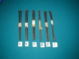 6 SETS OF ORIGINAL
KRAG / TRAPDOOR CARBINE CLEANING
RODS