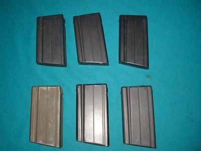 ORIGINAL FN FAL MAGS, 6 TOTAL, 3 NEW , 3 USED