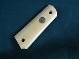 PRE BAN, COLT 1911 IVORY GRIPS w/MEDALLIONS - Image 6 of 9
