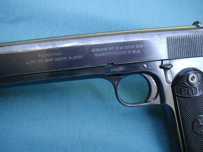COLT 1902 MILITARY MFD. 1916, NICE SHAPE - Image 4 of 9