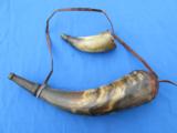 EARLY AMERICAN POWDER HORN'S - 1 of 12