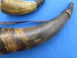 EARLY AMERICAN POWDER HORN'S - 5 of 12