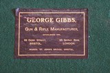 George Gibbs Mahogany rifle case