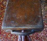 Oak case and leather cover for a percussion park rifle - Image 2 of 6