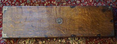 Oak case and leather cover for a percussion park rifle - Image 4 of 6