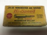 Remington .25-35 Winchester and Savage "Rare" Yellow High Speed Box - 1 of 3