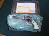Ruger Vaquero, Stainles with Ivory Grips, 45LC 4.75