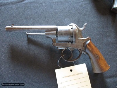 French Antique Pinfire 36 caliber, Neat old Revolver - Image 11 of 14
