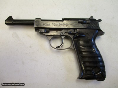 German Walther HP P38 Early With High Gloss Blue, NICE!