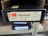 Browning T-Bolt Deluxe Grade 2, Belgium, 22LR Peep Sight, 22" barrel, 1966 in box! - 18 of 19