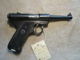 Ruger Standard 22 Pistol, pre Mark 1, 22LR, 4.5" barrel, 1973 - 1 of 9