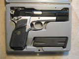 Browning 9mm 2 tone finish Hi High Power Case Made in Belgium 1993 - 1 of 12