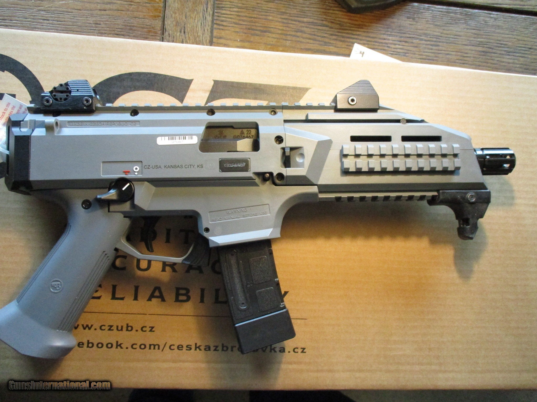 CZ USA SCORPION EVO PISTOL URBAN GREY (2) 20 RND 7.7