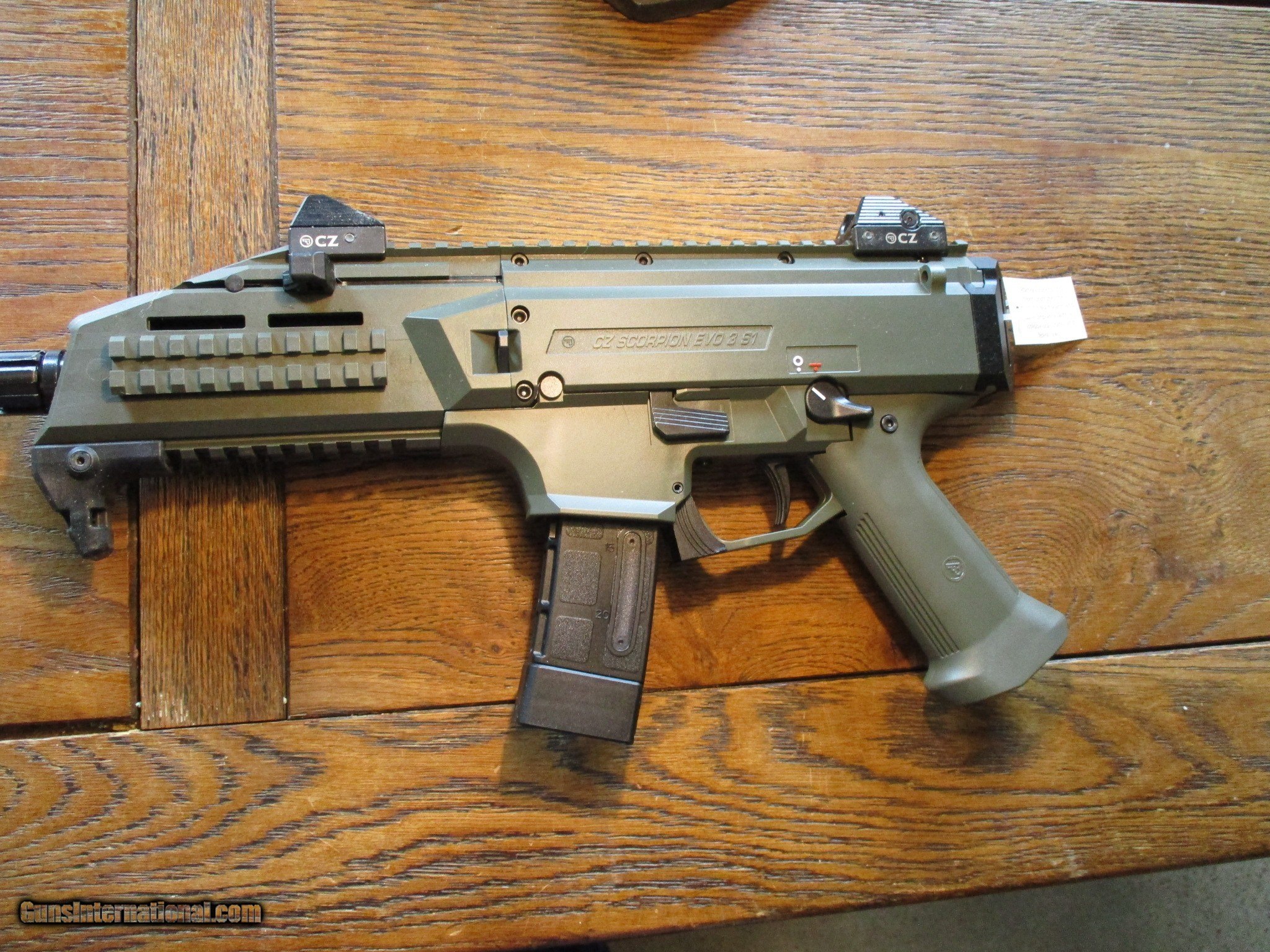 Cz Usa Scorpion Evo Pistol Od Green Rnd Bbl Mm