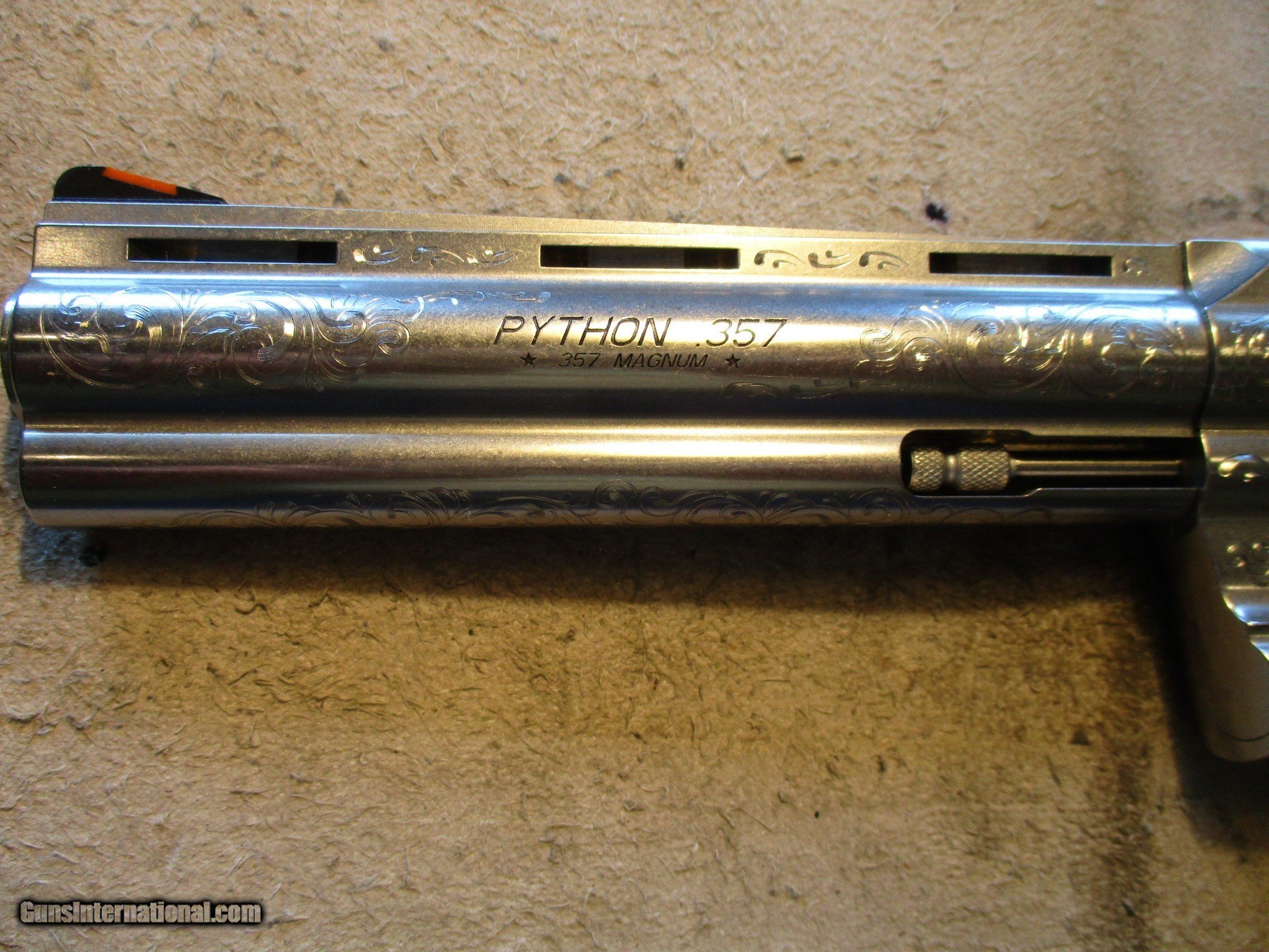 Colt Python Stainless Factory Engraved Armory C+, Custom Shop for sale