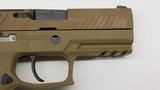 Sig Sauer P320 M18 Coyote 9mm, 3 mags, like new in case - 4 of 8