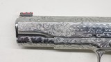 Colt 1911 Gold Cup Trophy Stainless Factory D Engraved, 45 ACP New - 5 of 18