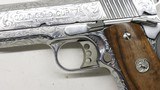 Colt 1911 Gold Cup Trophy Stainless Factory D Engraved, 45 ACP New - 8 of 18