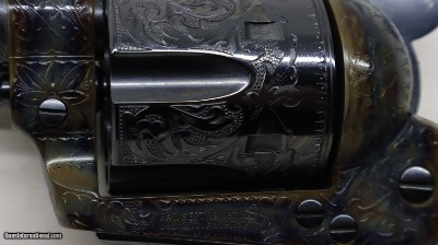 Colt SAA Custom ShopC Expert Hand Engraved Turkish Grips - Image 6 of 19