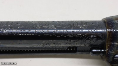 Colt SAA Custom ShopC Expert Hand Engraved Turkish Grips - Image 5 of 19