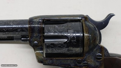 Colt SAA Custom ShopC Expert Hand Engraved Turkish Grips - Image 4 of 19
