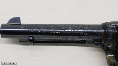 Colt SAA Custom ShopC Expert Hand Engraved Turkish Grips - Image 3 of 19