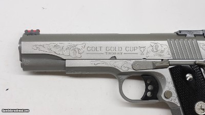 Colt 1911 Gold Cup Trophy Factory Hand Engraved C coverage, new - Image 12 of 13