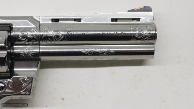 Colt Python Factory Hand Engraved D Level, 357 Mag 4.25