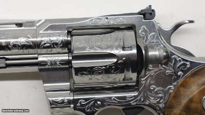 Colt Python Factory Hand Engraved D Level, 357 Mag 4.25