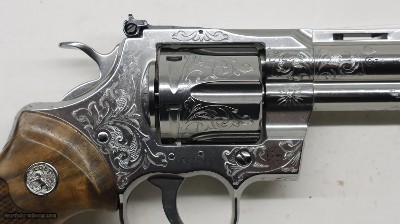 Colt Python Factory Hand Engraved D Level, 357 Mag 4.25