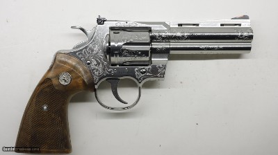 Colt Python Factory Hand Engraved D Level, 357 Mag 4.25
