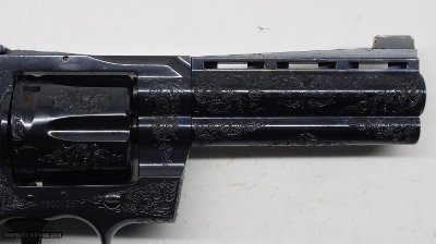 Colt BLUE Python Factory Master Hand Engraved C , 357 Mag 4.25