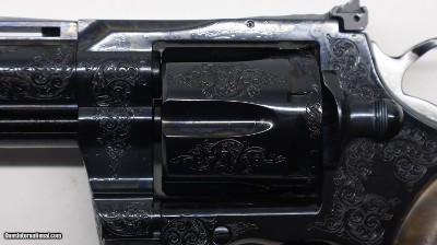Colt BLUE Python Factory Master Hand Engraved C , 357 Mag 4.25