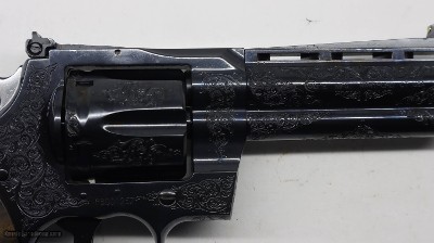 Colt BLUE Python Factory Master Hand Engraved C , 357 Mag 4.25