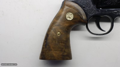 Colt BLUE Python Factory Master Hand Engraved C , 357 Mag 4.25