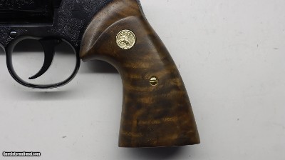 Colt BLUE Python Factory Master Hand Engraved C , 357 Mag 4.25