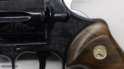 Colt BLUE Python Factory Master Hand Engraved C , 357 Mag 4.25