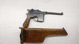 Mauser Commercial Broomhandle 7.65 with Holster - 1 of 25