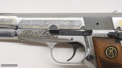 Browning High Power Hi Belgium 1987 Engraved Elliott 9mm - Image 20 of 22