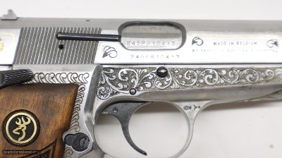 Browning High Power Hi Belgium 1987 Engraved Elliott 9mm - Image 4 of 22