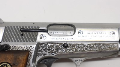 Browning High Power Hi Belgium 1987 Engraved Elliott 9mm - Image 5 of 22