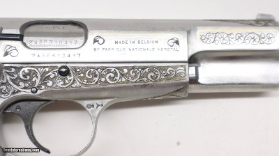 Browning High Power Hi Belgium 1987 Engraved Elliott 9mm - Image 3 of 22