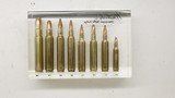 Weatherby Lucite Rifle Shell display 224 257 270 7mm 300 340 378 440 - 6 of 6