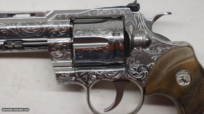 Colt Python Factory Hand Engraved D Level, 357 Mag 6